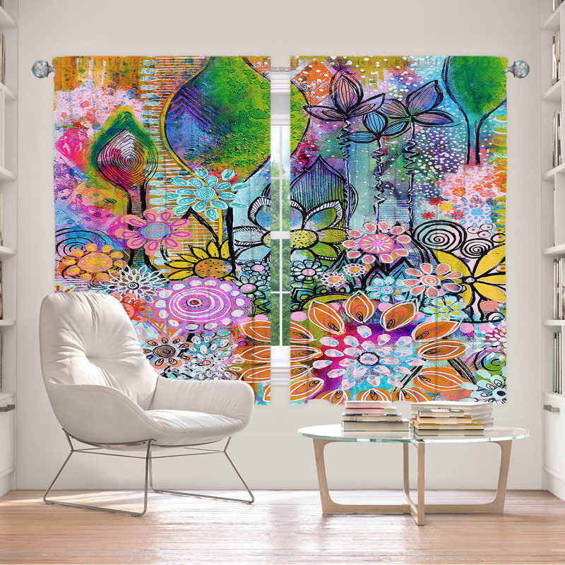Room Darkening Curtain Pair, 40" W x 61" L