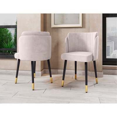 Chaise de salle à manger crème