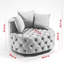 Fauteuil d'appoint compact et large de 40,6 pouces, conception classique en tonneau pour le confort et le style d'un salon moderne-82972818