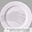 Karaca Lea 30-Piece New Generation Bone China Dinner Set for 6 People, White Black