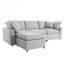 Canapé modulaire convertible Upholstery, canapé en L avec méridienne réversible