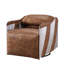 Fauteuil inclinable électrique pivotant en cuir Mariany