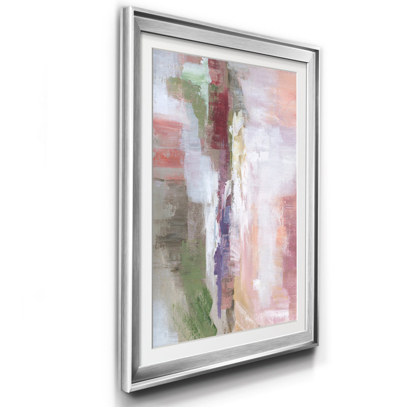 Strawberry Fields - Cadre photo, reproduction d'art sur papier, Argent, H 26,5 po x l 36,5 po x P 1,5 po