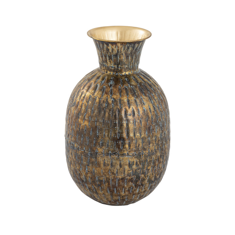 Vase Myrie - laiton rond patiné