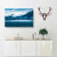 Snow Covered Mountains In Abstract - Wrapped Canvas Painting-55339699