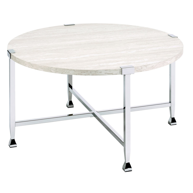 Table basse industrielle en chêne blanc