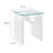 Ondine Glass Top Side Table In Spiced Apple-105698031