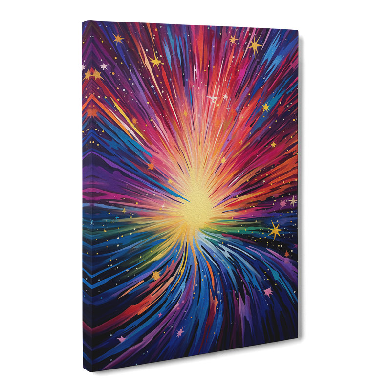 Shooting Star Abstract - Wrapped Canvas, 76cm H x 50cm W x 3cm D