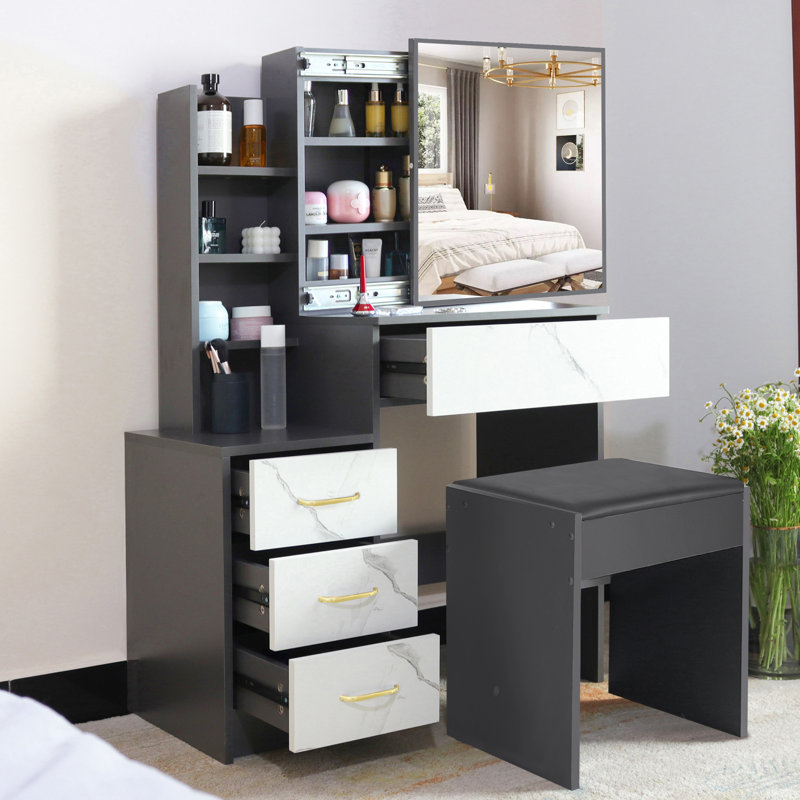 Aedric Dressing Table with Mirror