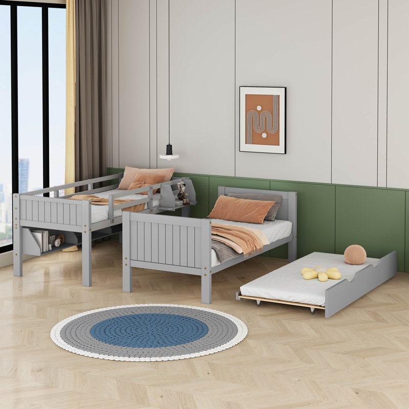 Lit pour enfant Lehn, Gris