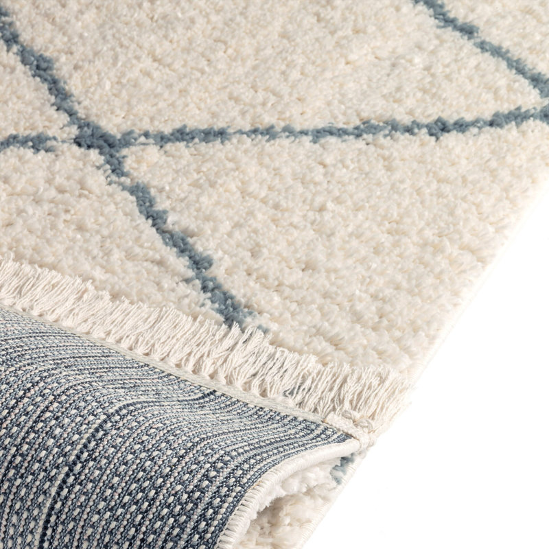 Reshika Geometric Machine Made Indoor / Outdoor Area Rug, Runner 2'7" x 9'10"