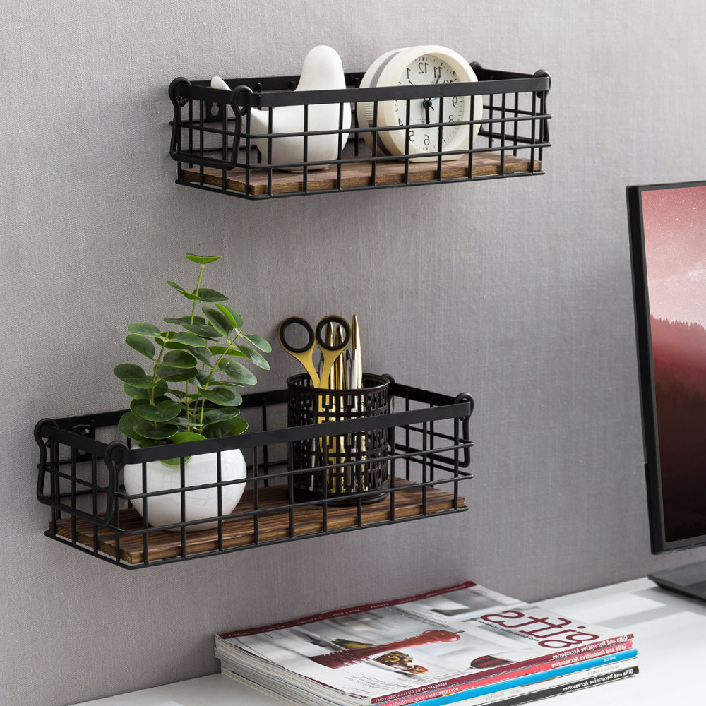 17 Stories 2 Piece Wall Storage Organizer Set | Wayfair