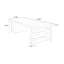 Bureau de direction rectangulaire en bois massif brun-607303538