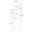Farrington Gurney 182.8cm H x 30cm W Laptop/Tablet Storage Cart-40566130