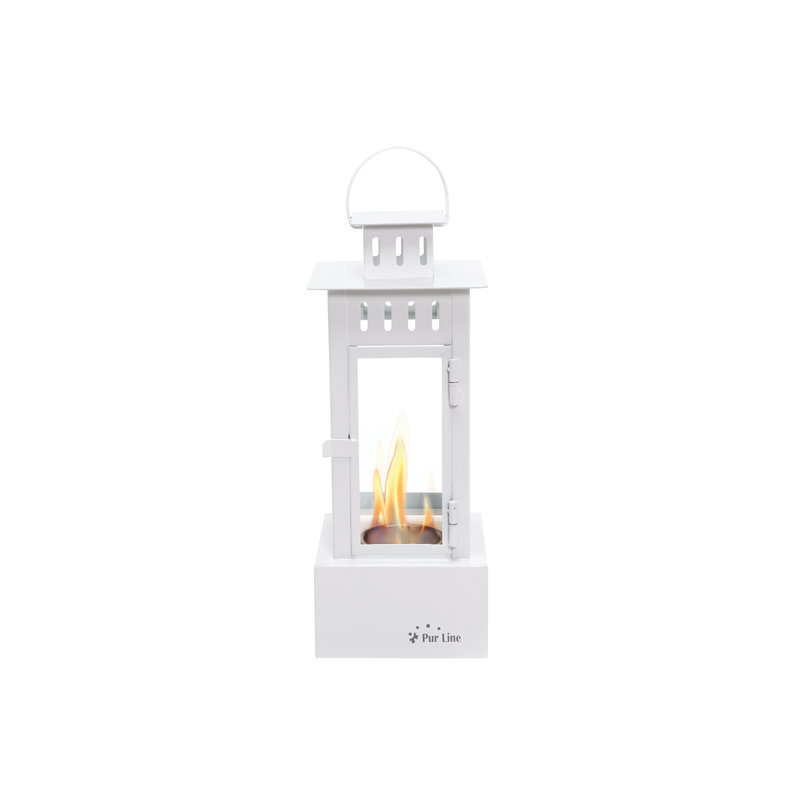 Fenham Metal Bio-Ethanol Outdoor Tabletop Fireplace, White