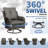 2-Person Wicker Swivel Rocker Seating Group With Cushions Wide Seat-973697746