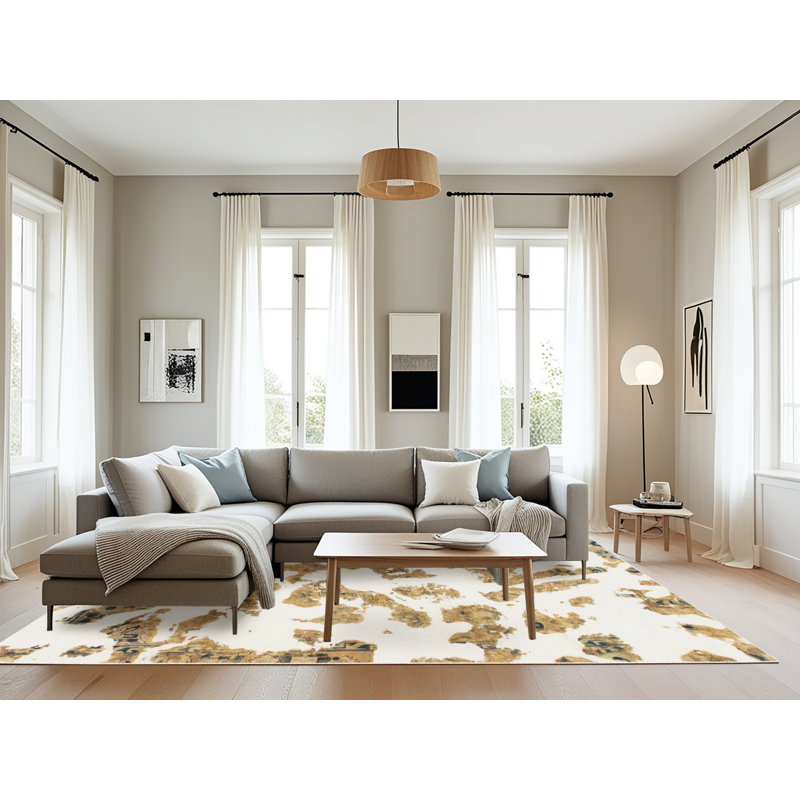 Tapis abstrait moderne 911, Rectangle 8 pi x 12 pi