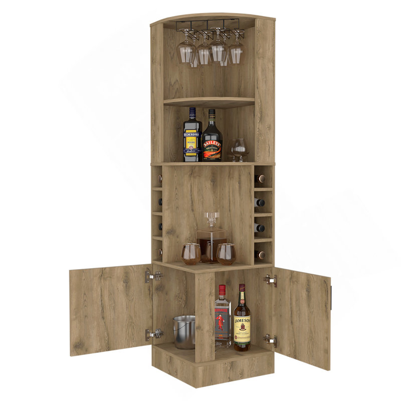 Armoire de bar Macadamia, Beige