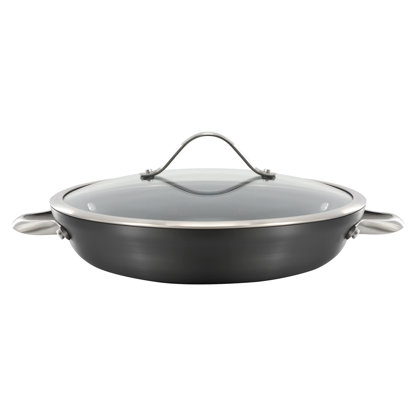 Calphalon Signature™ Hard-Anodized Aluminum Nonstick 12" Sauteuse Pan with Lid