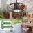 Downrod Mount Ceiling Fan Led 18W 3Cct 5 Abs Blades Dc Motor With Hanging And Hook For Outside Patios Pergola