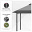 Ayveri 3.9m x 3.9m Metal Pup-Up Gazebo
