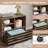 Biondi L-Shaped Executive Desk with File Cabinet