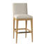 Logan Upholstered Stool with Solid Wood Frame-36405102-36405095-48291256