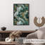 Abstrait vert émeraude et cristaux de marbre géode dorée III, reproduction d'art moderne sans cadre-858865408