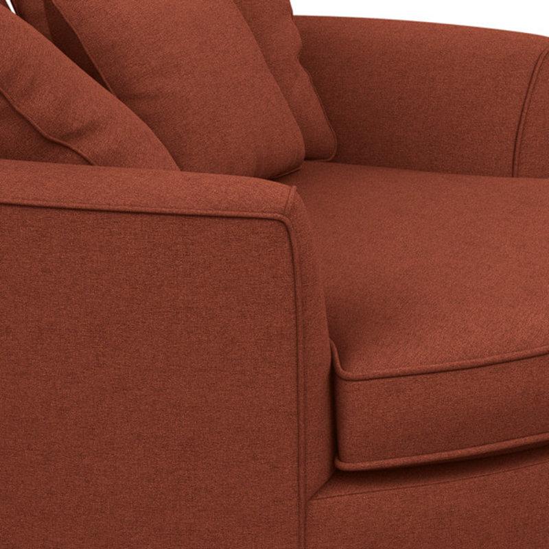 Ashonte Upholstered Barrel Chair, Entice Spice