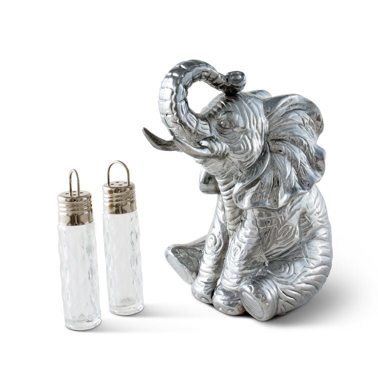 Elephant: Salt & Pepper Shaker Set by Lucky Duck Glass – Harvest Gold  Gallery