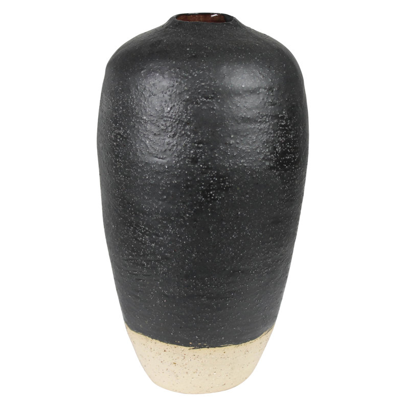 Vase Umbria, céramique, Noir