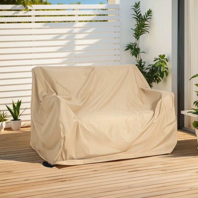 Aryan Outdoor Loveseat Sofa Cover With Breathable Vents And UV Protected Weather Resistant Fabric