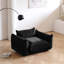 Fauteuil simple Cath Kofi en tissu d'ameublement en chenille moderne Broxton-981083155