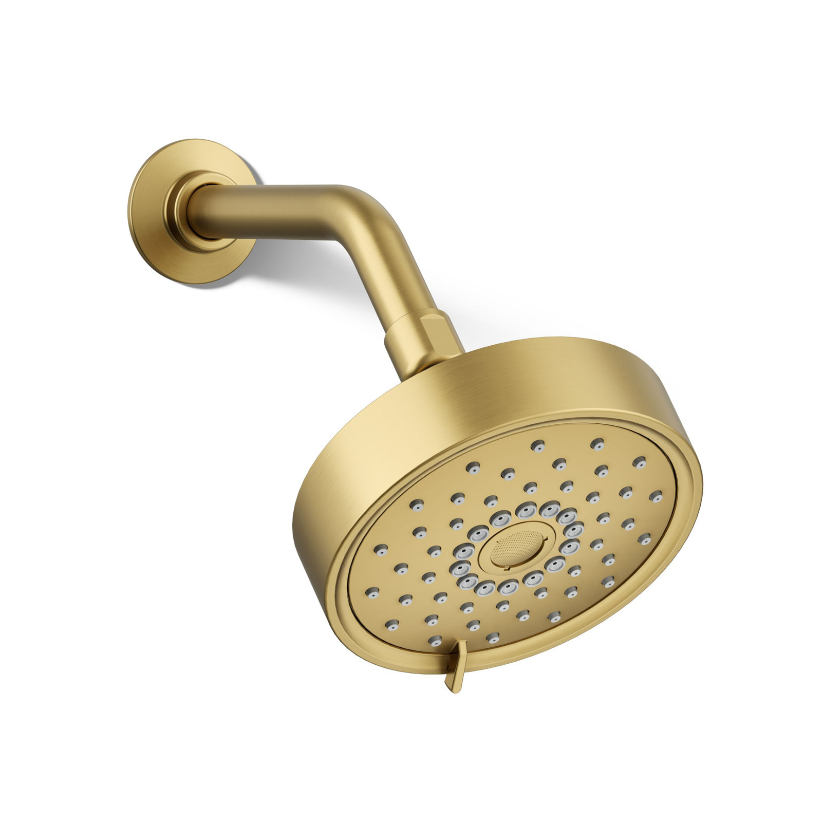 Purist 1.75 GPM 5.5" Wall Mount Showerhead, Vibrant Brushed Moderne Brass