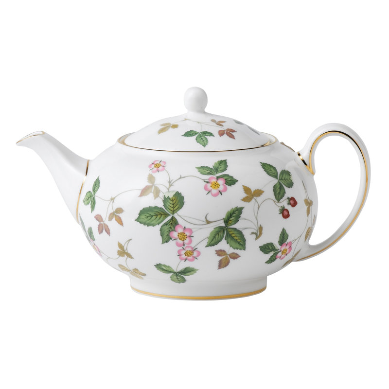 Wild Strawberry China Teapot