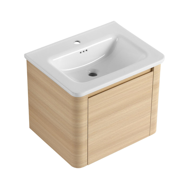 Wall-Mounted Bathroom Vanity, 24"