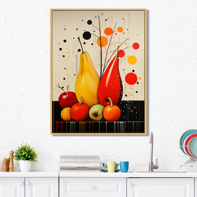«Fruit Harvest Spectrum Différent I», reproduction sur toile, H 44 po x l 34 po x P 1,5 po, Érable