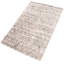 Tapis unique en viscose noué à la main des années 2010 de 4 pi 11 po x 7 pi 5 po gris Suazo