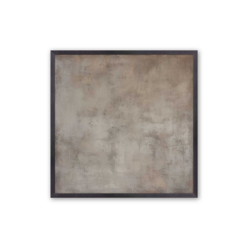 Rustic Reverie Layers, Weathered Zinc Single Picture Framed, 13.75" H x 13.75" W
