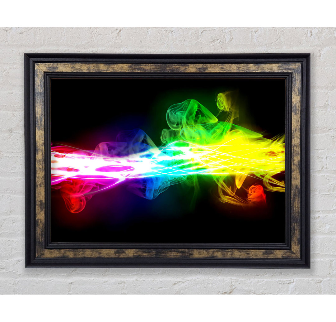 Rainbow Smoke Contrast - Einzelner Bilderrahmen Kunstdrucke