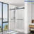 Opal Mirage MCOCOD 70-76.75"W x 76"H Double Sliding Frameless Soft Close Shower Door with 3/8"(10mm)Clear Glass-74768403