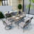 Hainer 6 - Person Patio Dining Set with Rectangular Table , Cushions Included-263146342