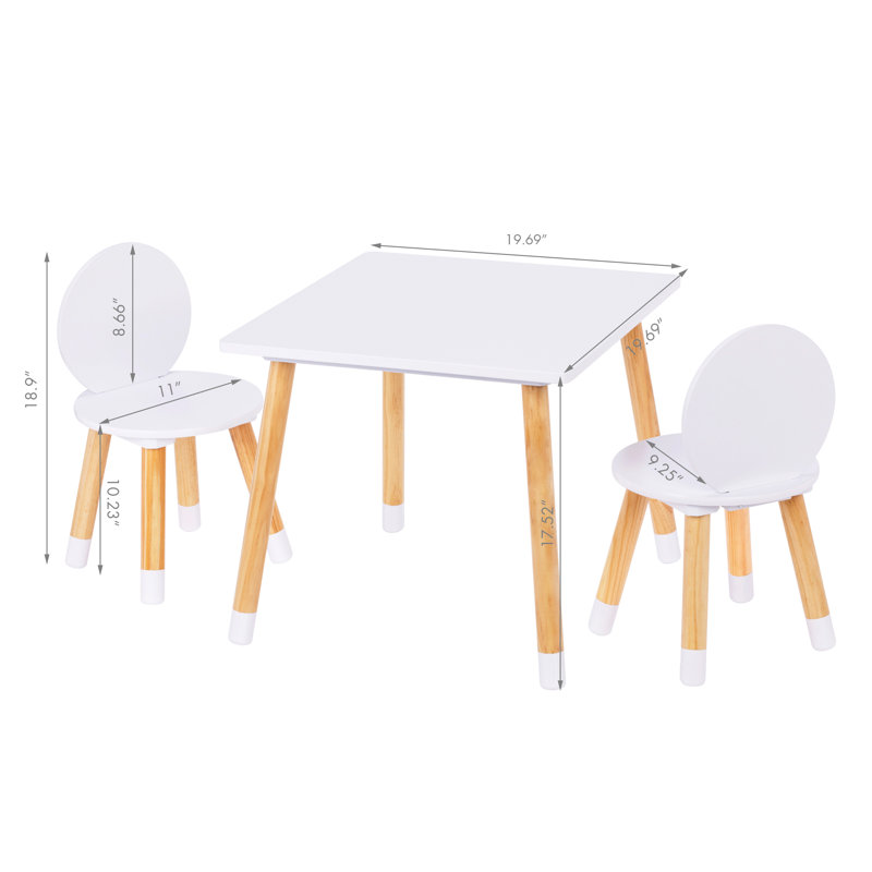 Elisaveta Kids Rectangular Play Or Activity Table and Chair Set