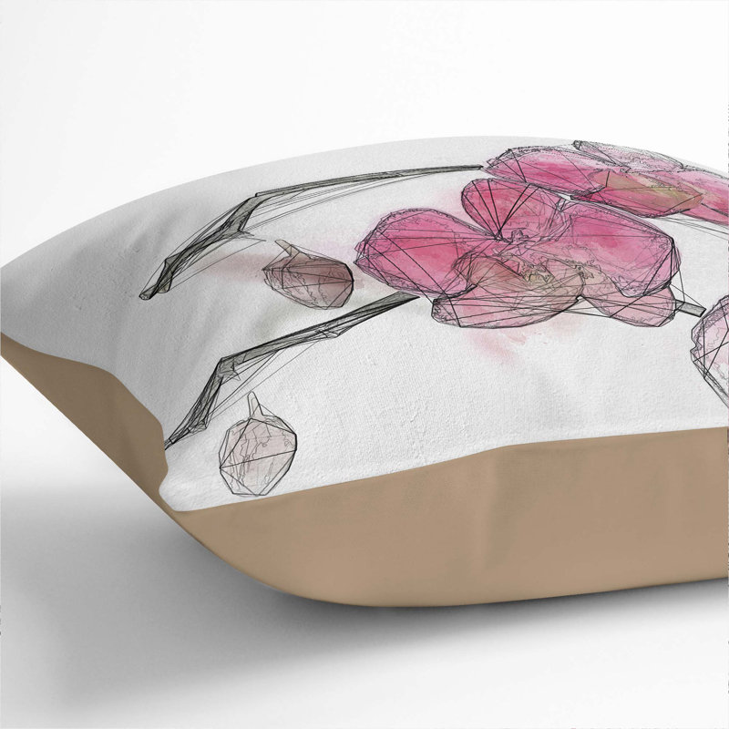 Square Throw Cushion, 40cm H x 40cm W x 15cm D, Stone