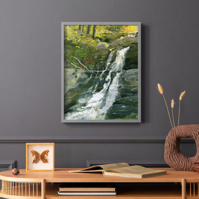 Impression encadrée Kent Falls - bois massif