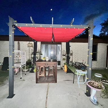 CoastShade Pergola de jardin d'extérieur 10 'x 10' avec abat-jour  rétractable et Commentaires - Wayfair Canada