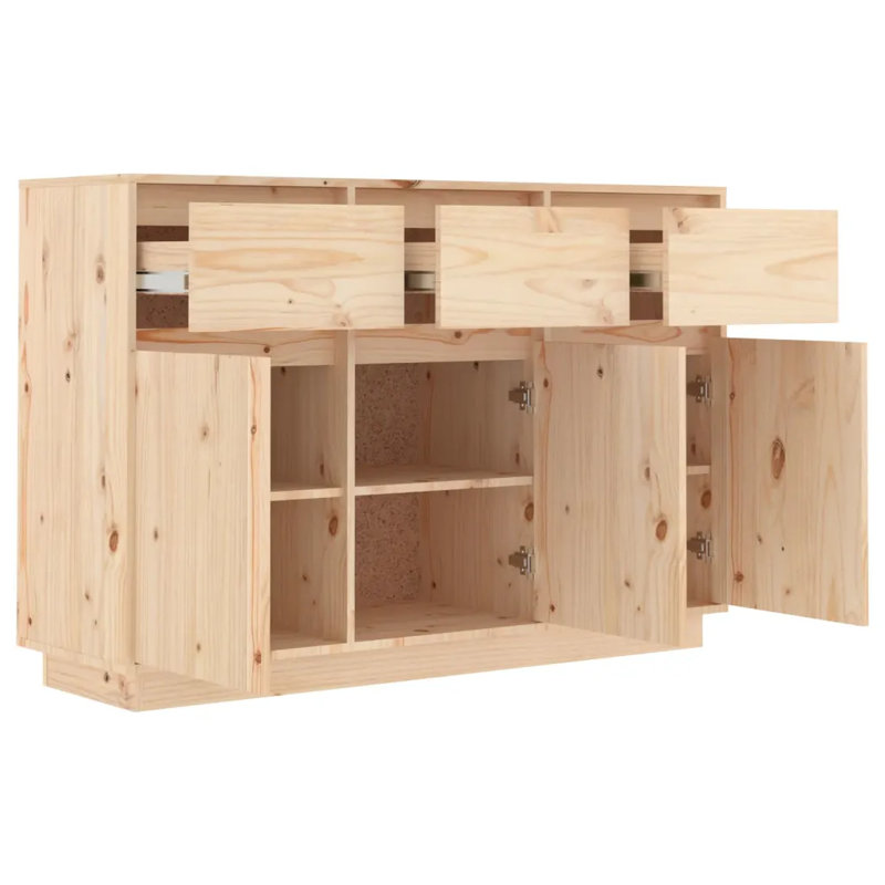 Ireene 111cm Solid Wood Sideboard, Natural