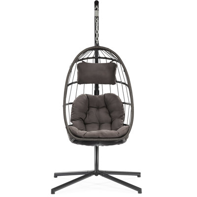 Balancelle suspendue gris foncé