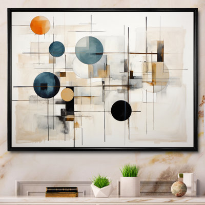 "Beige Minimalist Patchwork II", reproduction d'art sur toile