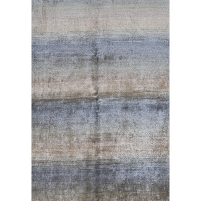Hand-Knotted High-Quality Blue Area Rug